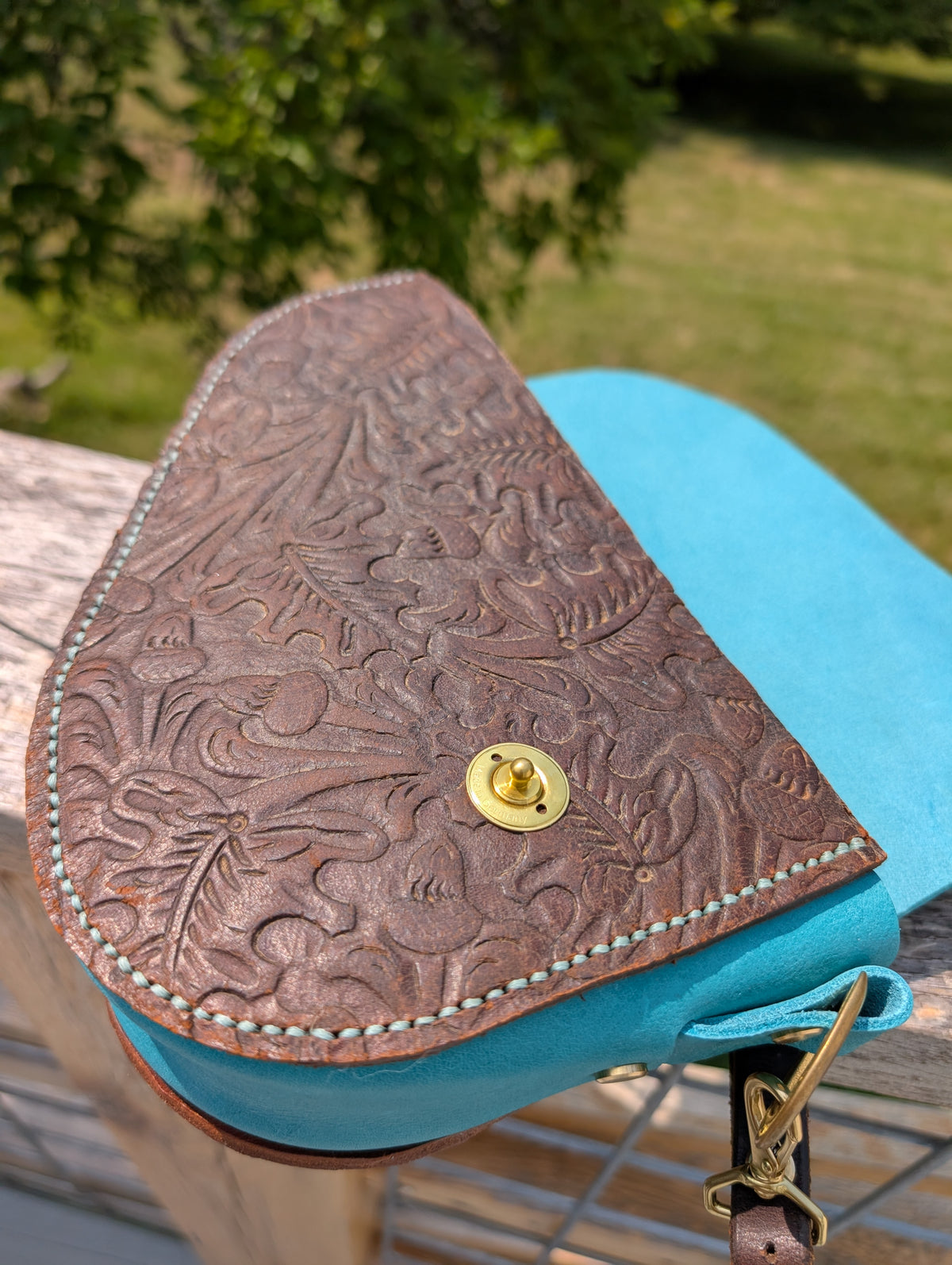Teal Wenglish Handbag