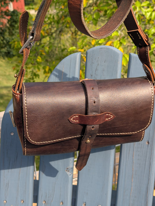 Baker Plaid and Leather Crossbody