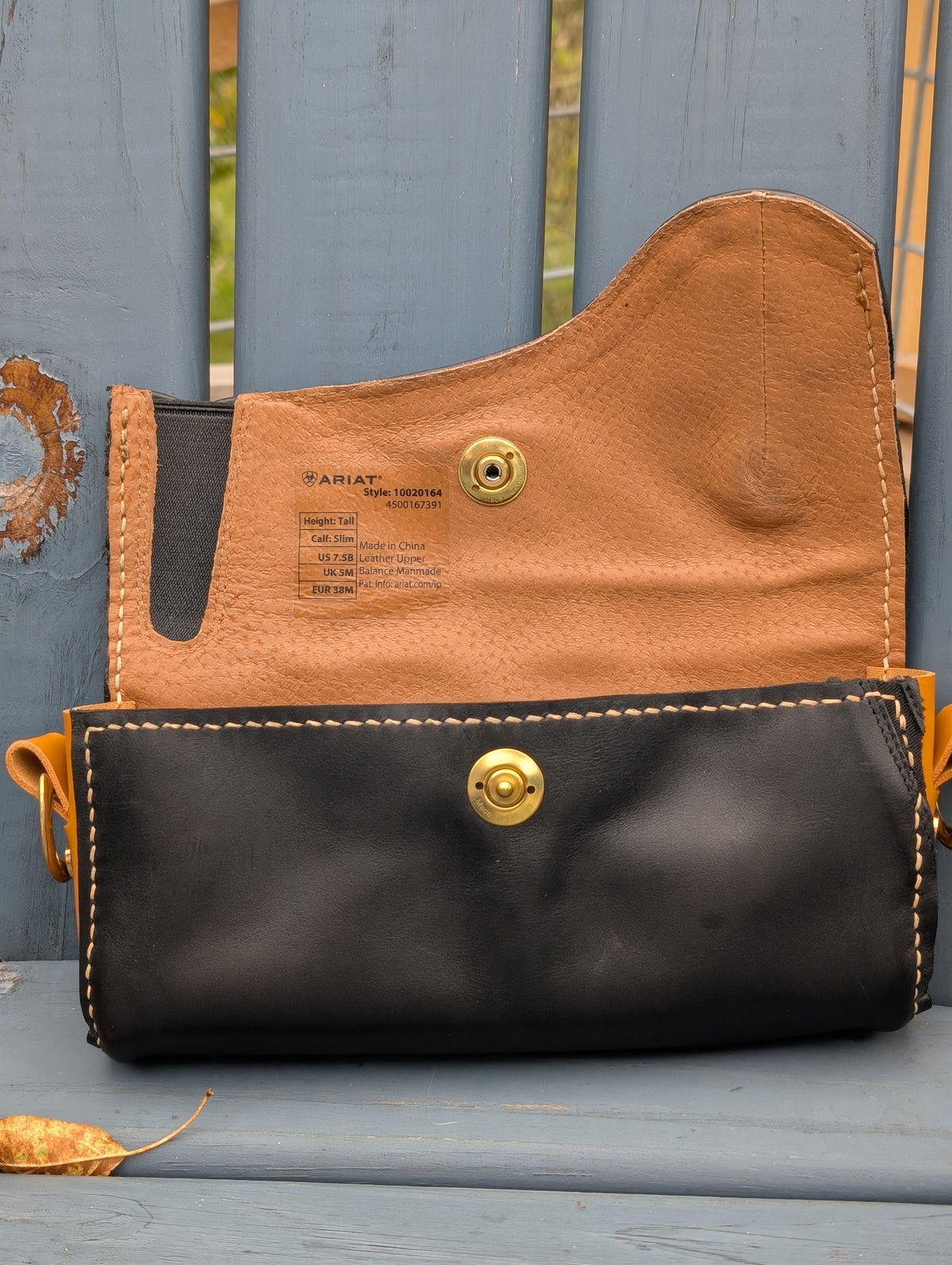 Tan and Black Chenery Crossbody