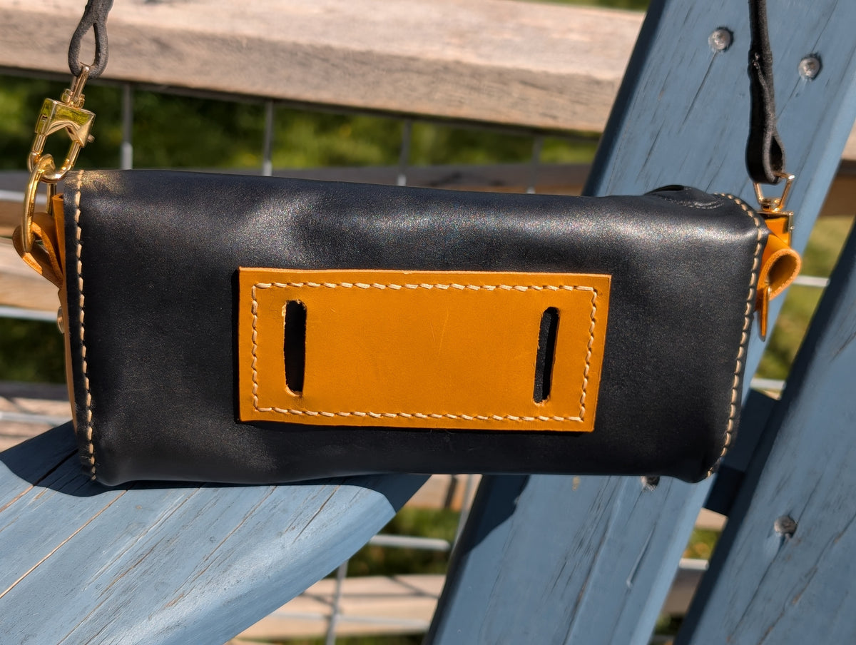 Tan and Black Chenery Crossbody