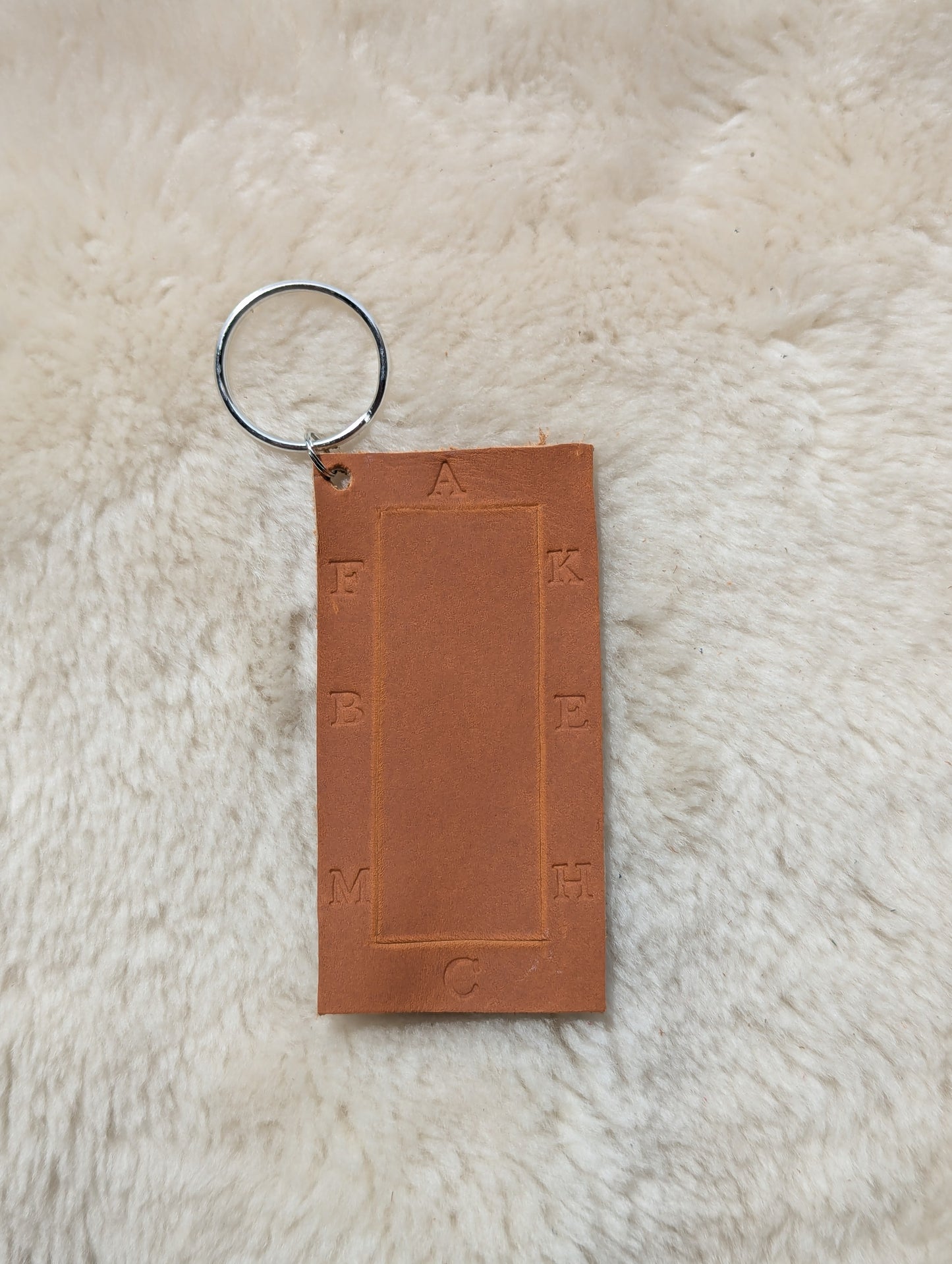 Dressage Square Keychain