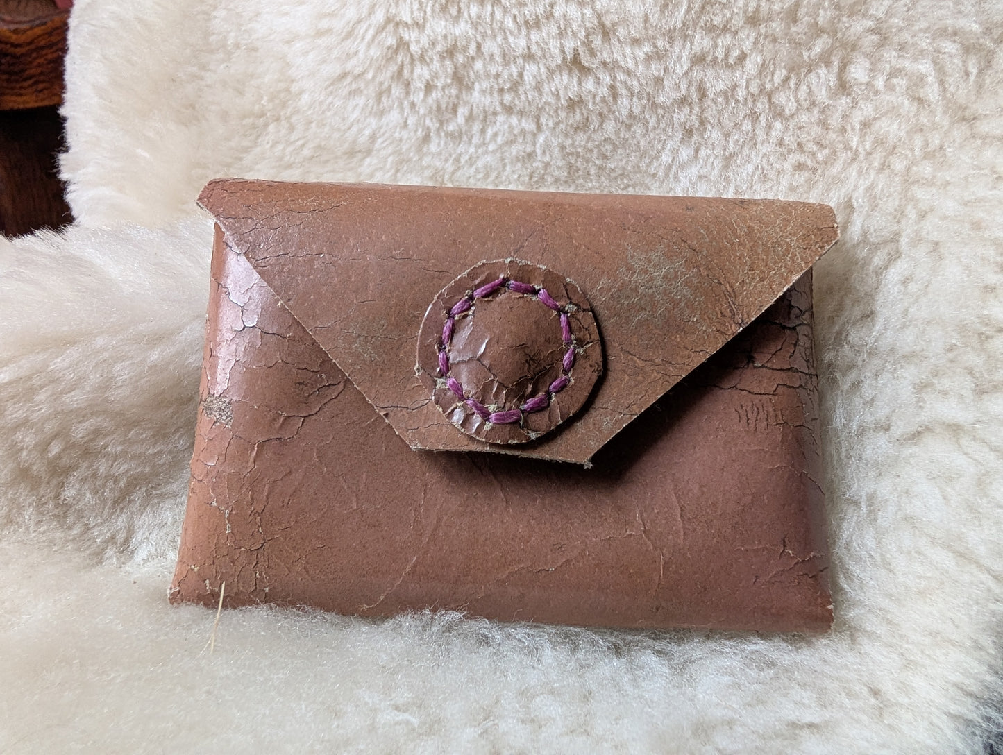 Panel Leather Coin / Card pouch