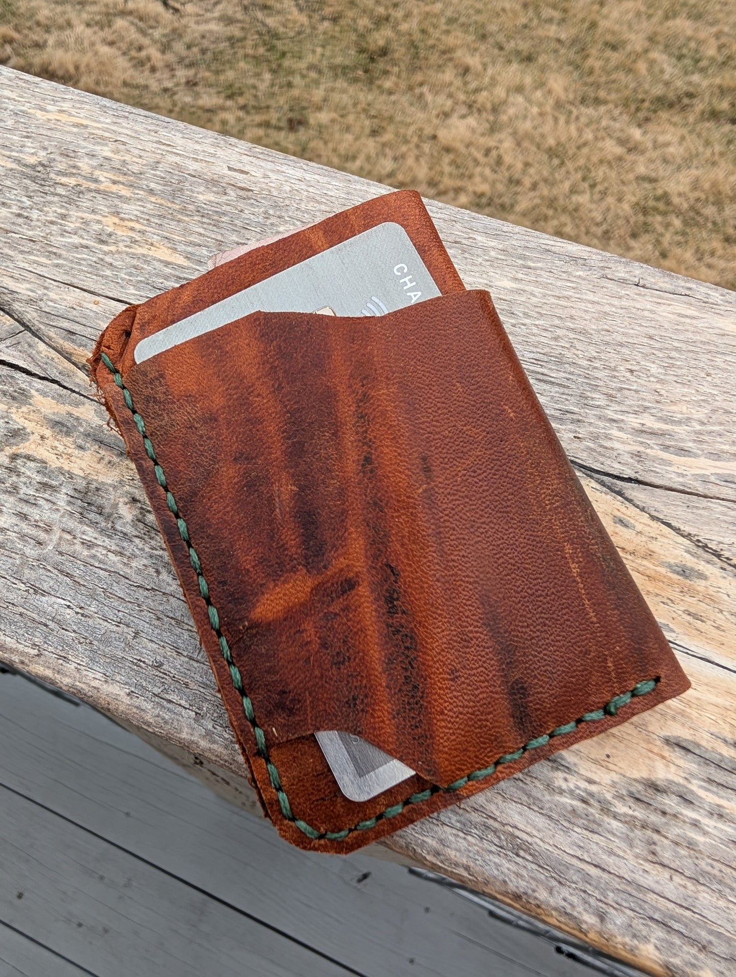 Repurposed Saddle Cardholder