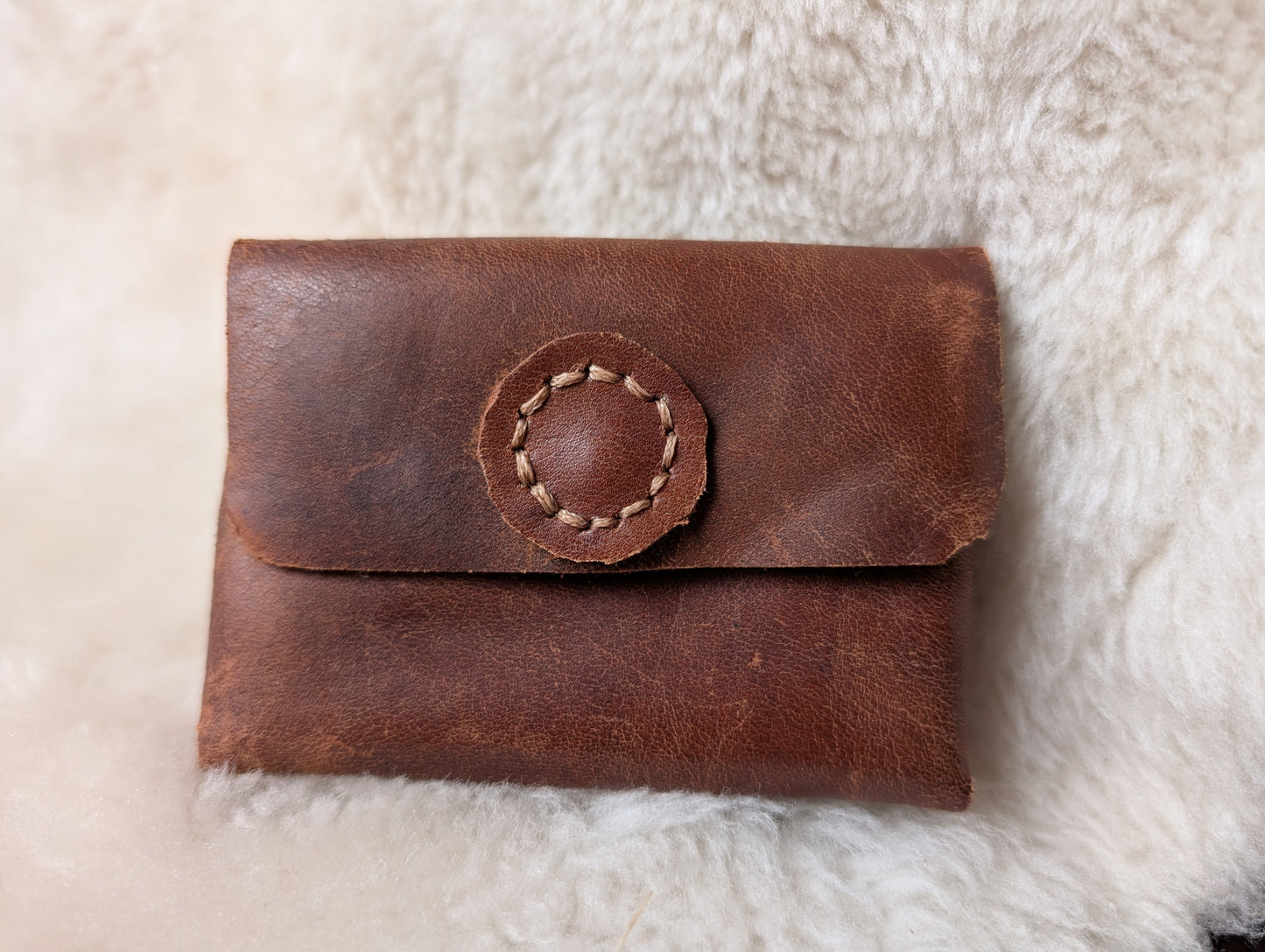 Panel Leather Coin / Card pouch