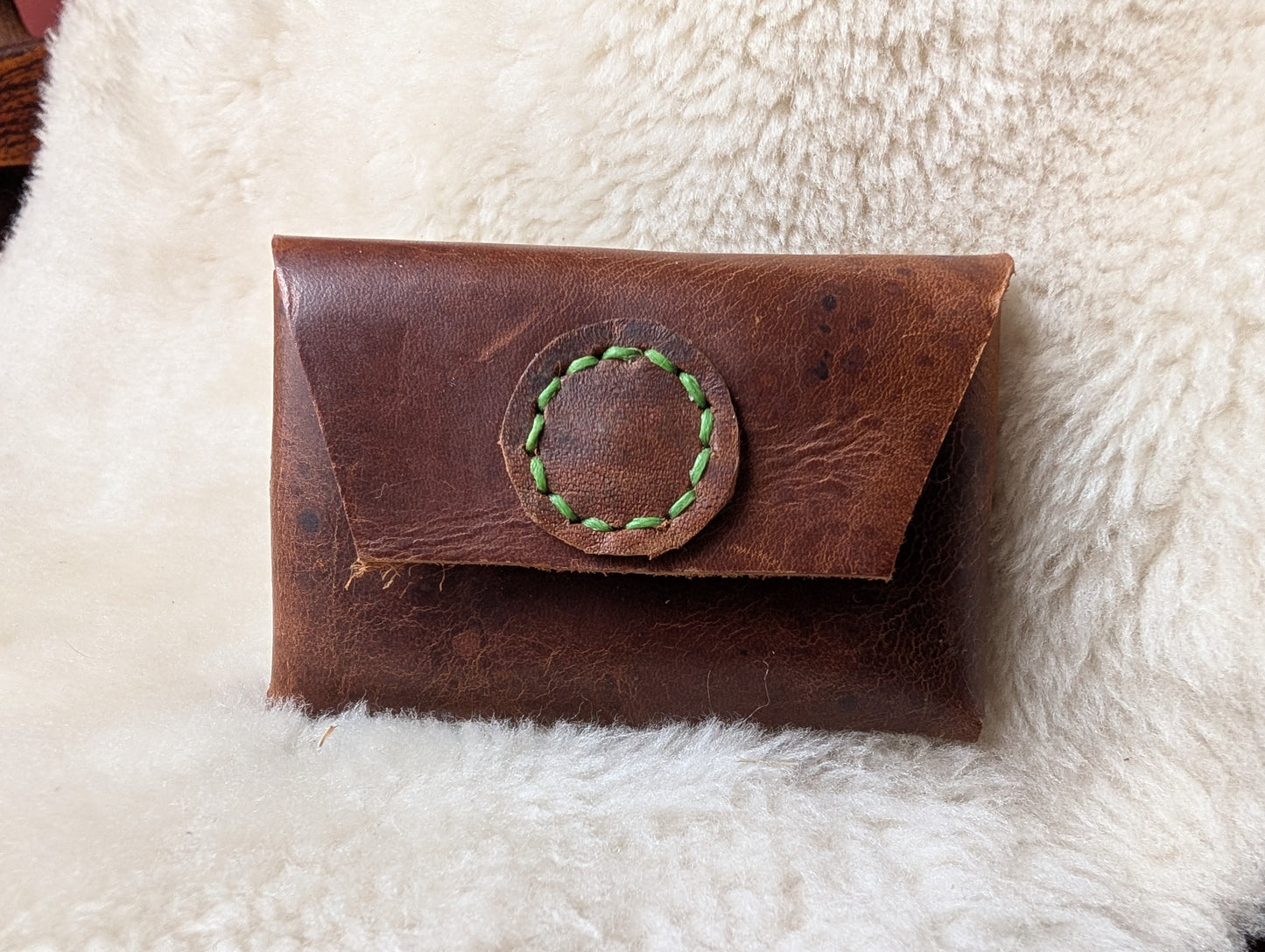 Panel Leather Coin / Card pouch
