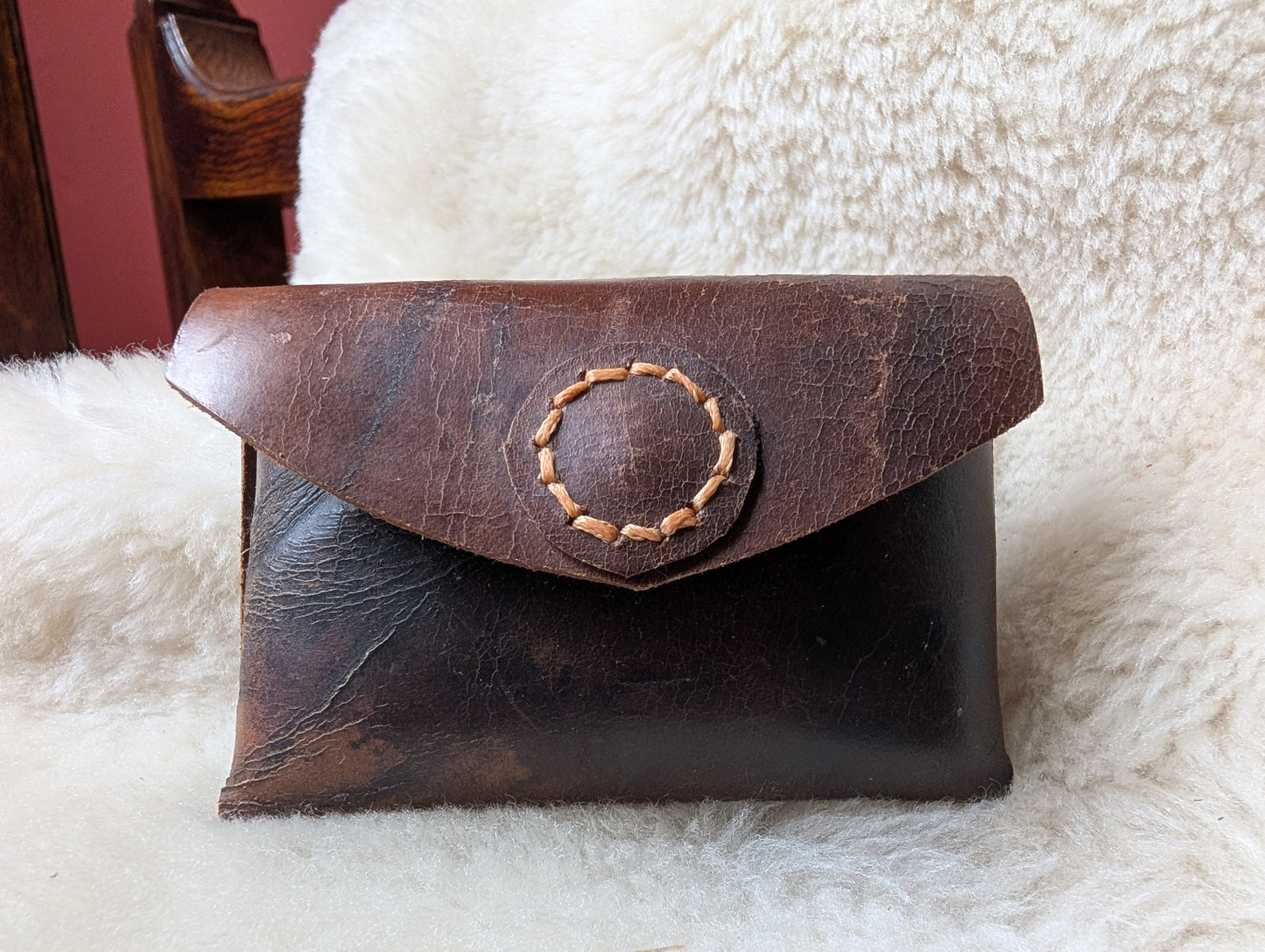 Panel Leather Coin / Card pouch