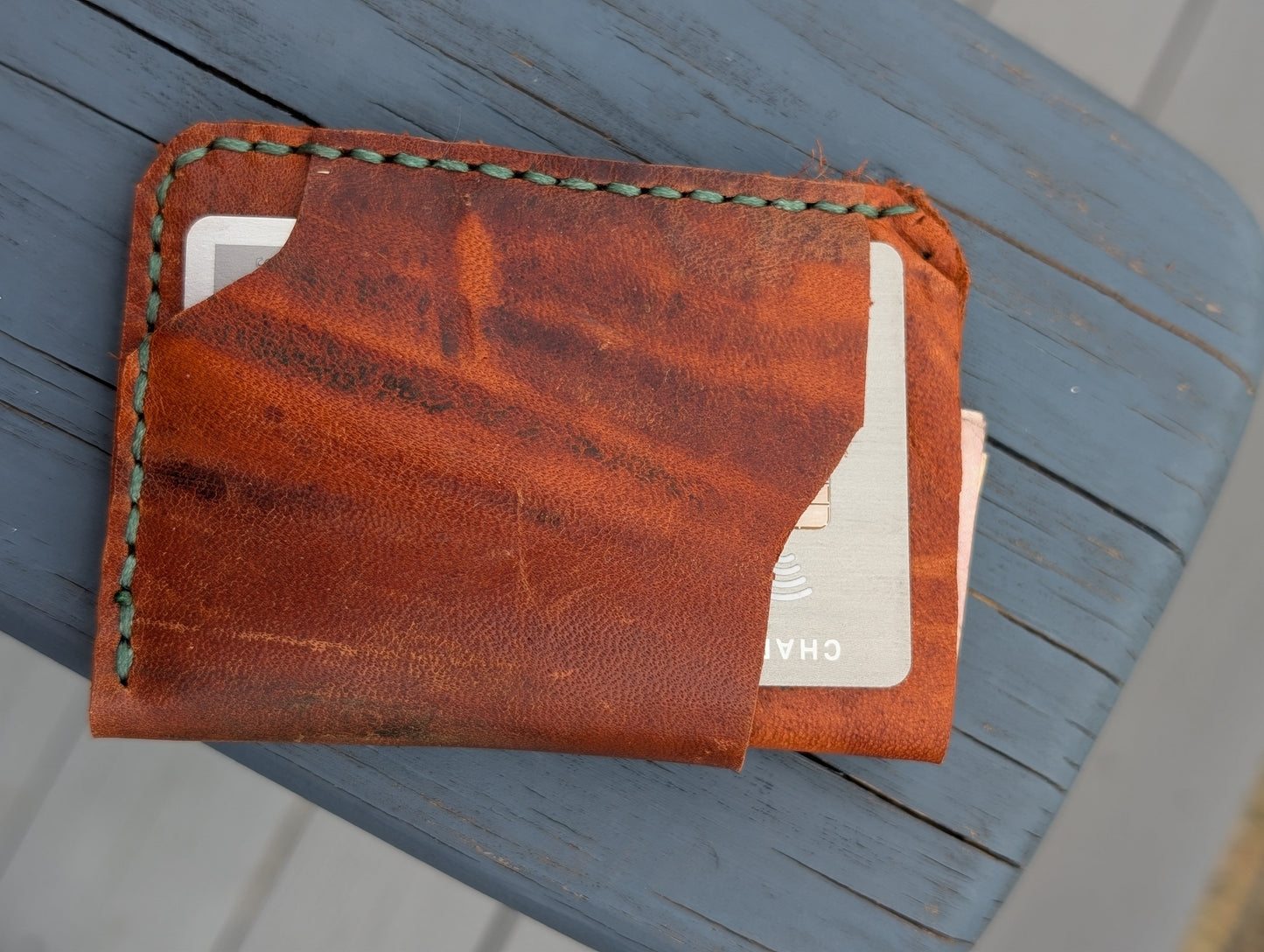 Repurposed Saddle Cardholder
