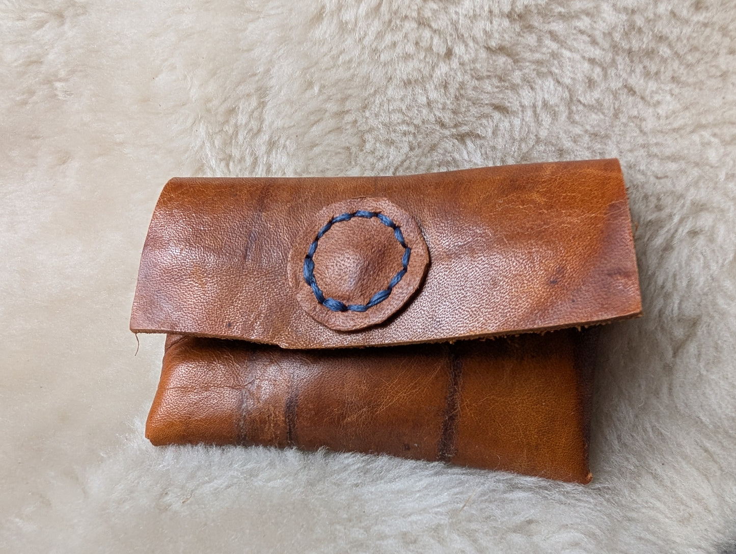 Panel Leather Coin / Card pouch
