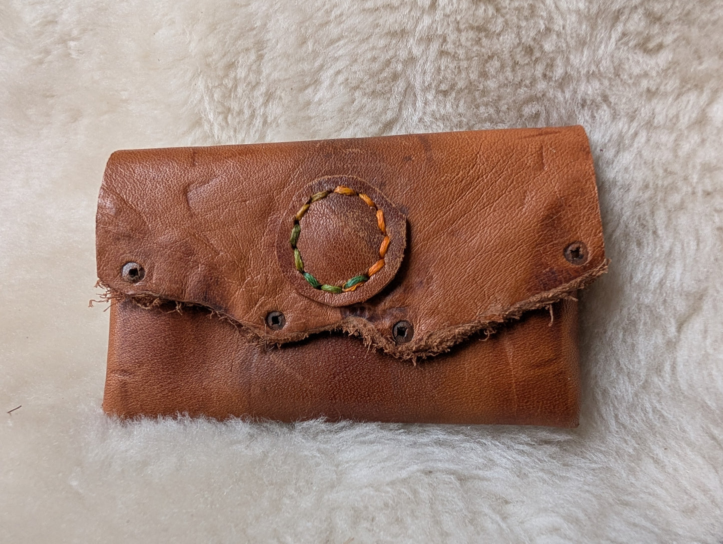 Panel Leather Coin / Card pouch