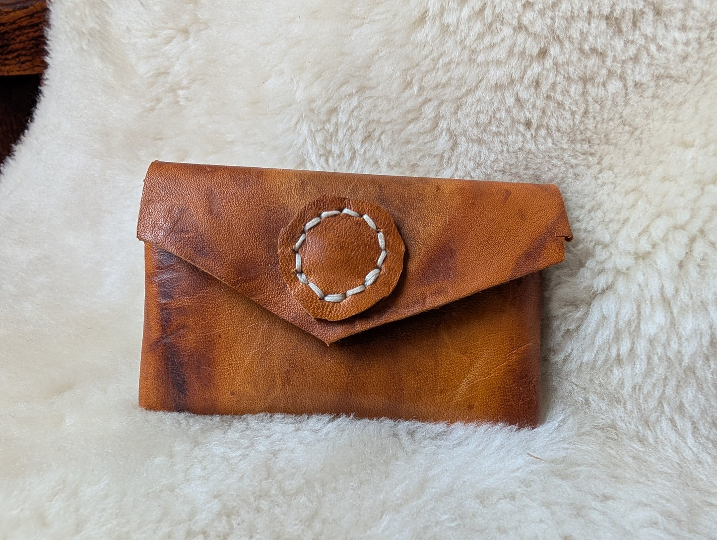 Panel Leather Coin / Card pouch