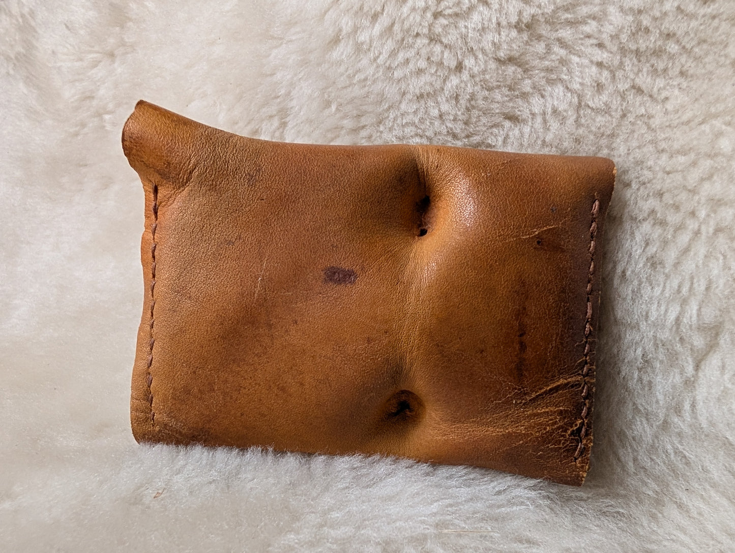 Panel Leather Coin / Card pouch