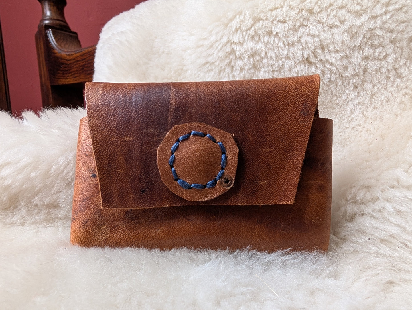 Panel Leather Coin / Card pouch