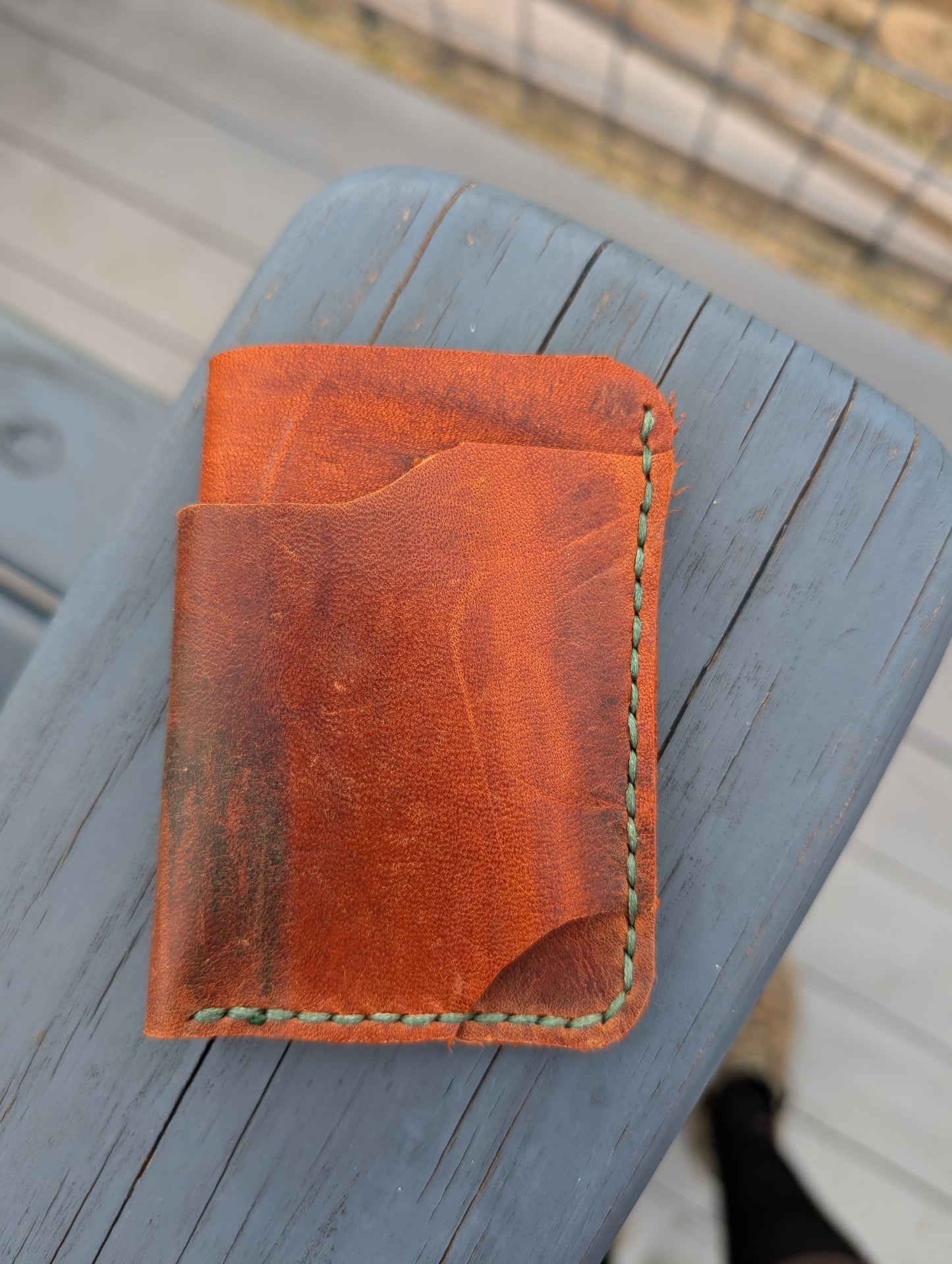 Repurposed Saddle Cardholder