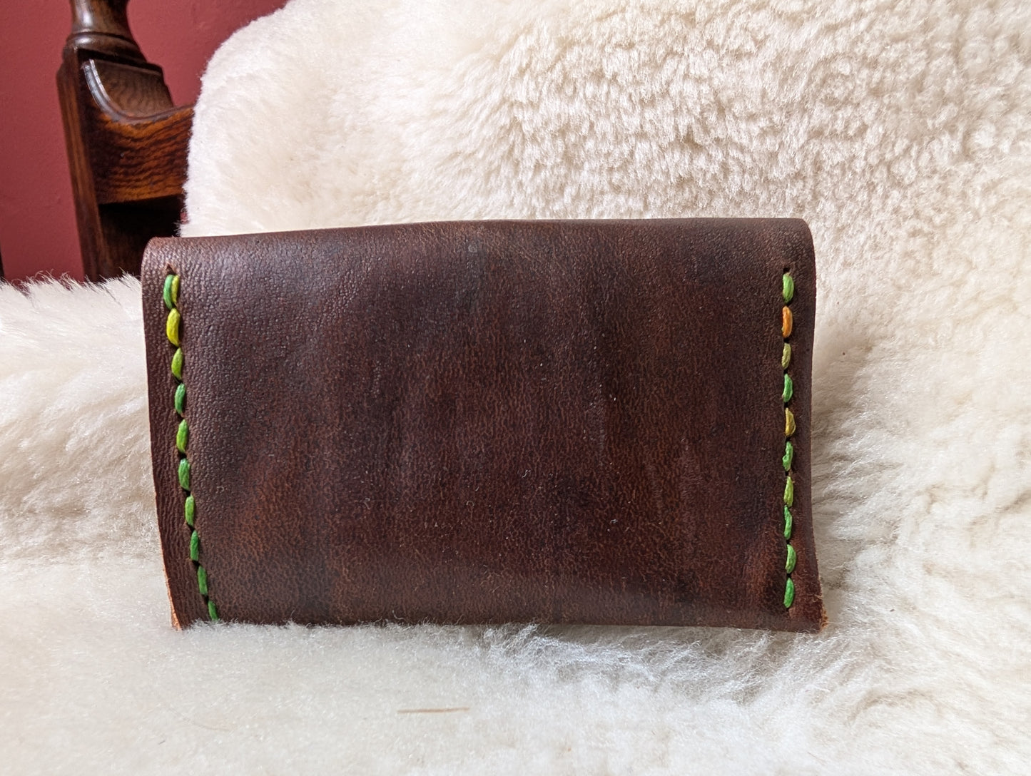 Panel Leather Coin / Card pouch