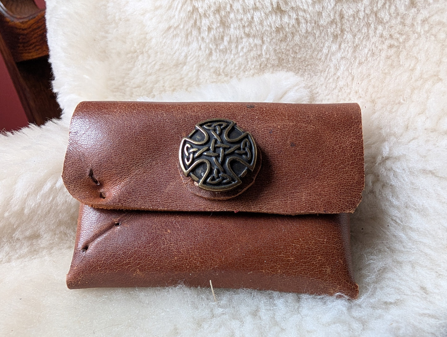 Panel Leather Coin / Card pouch