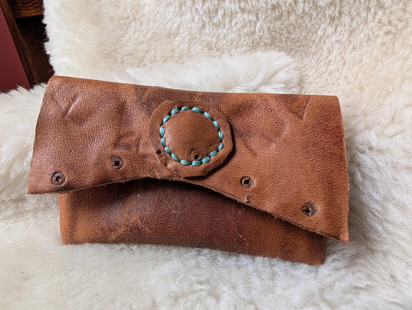Panel Leather Coin / Card pouch