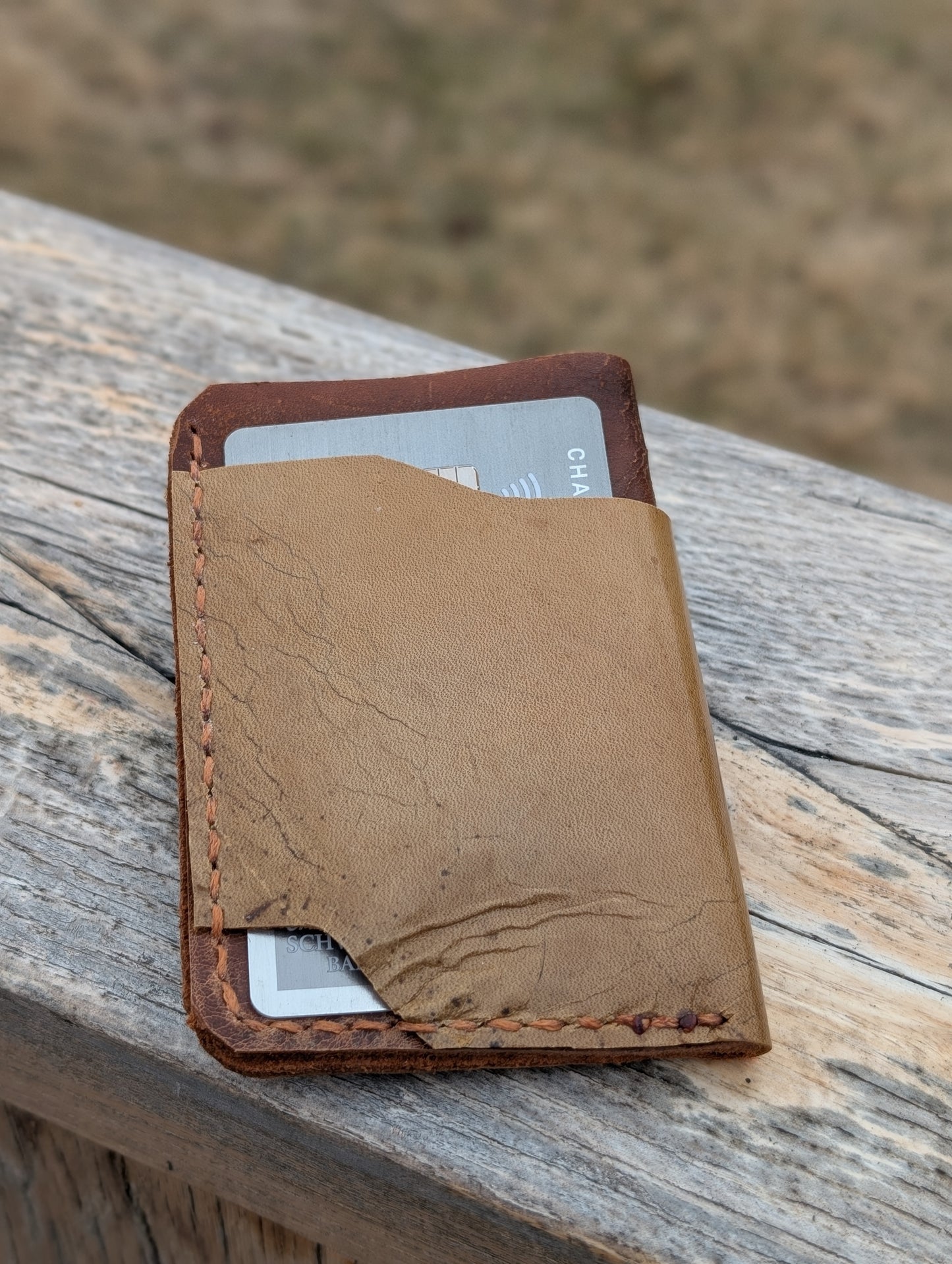 Repurposed Saddle Cardholder